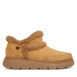 Śniegowce Skechers. Brązowe trapery i śniegowce Skechers. Za 339.99 zł.