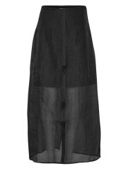MOSS COPENHAGEN Spódnica "Belesa" w kolorze czarnym rozmiar: L. Czarne spódnice Moss Copenhagen, na co dzień, l, bez wzorów, maxi, proste. Za 147.95 zł.
