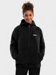 Siroko Bluza polarowa "Avoriaz" w kolorze czarnym rozmiar: XXL. Czarne bluzy SIROKO, xxl, bez wzorów, z polaru, bez kaptura. Za 144.58 zł.