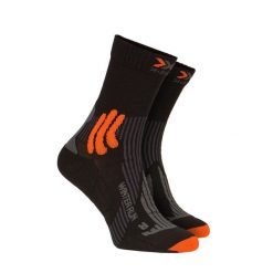Skarpety zimowe biegowe X-Socks WINTER RUN 4.0. Brązowe rękawiczki X Socks, bez wzorów, sportowe. W wyprzedaży za 120.00 zł.