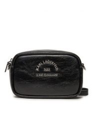 KARL LAGERFELD Torebka 245W3096 Czarny. Czarne listonoszki KARL LAGERFELD, bez wzorów, ze skóry, bez dodatków. Za 395.99 zł.