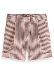 Scotch & Soda Szorty w kolorze czerwono-białym rozmiar: 176. Białe szorty Scotch & Soda, bez wzorów, z bawełny. Za 114.44 zł.