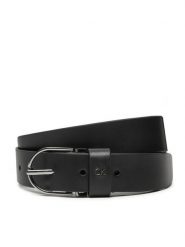 Calvin Klein Pasek Damski Ck Metal Loop Rnd Buckle 3.0 K60K612861 Czarny. Czarne paski Calvin Klein, bez wzorów, ze skóry. Za 129.99 zł.