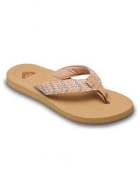 Sandały dla Kobiety PORTO RAFFIA Niebieski. Niebieskie sandały Roxy, bez wzorów, z dżerseju, bez obcasa, bez zapięcia. Za 129.99 zł.