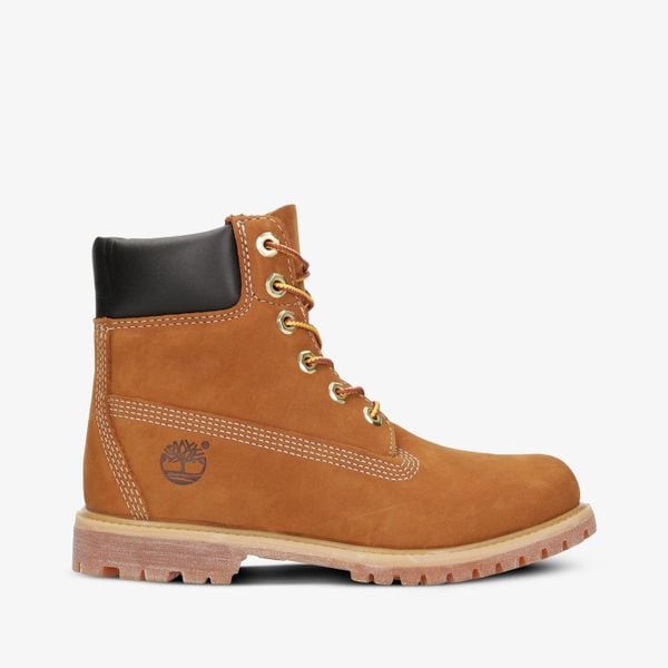 Trapery damskie TIMBERLAND Premium 6 Inch Boot W. Brązowe trapery i śniegowce Timberland, z gumy. Za 809.99 zł.
