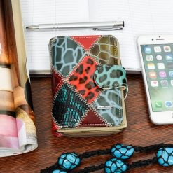 PATCHWORK JULIA ROSSO damski PORTFEL skórzany RFiD M98. Portfele bez wzorów. Za 84.99 zł.