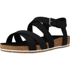 Sandały TIMBERLAND MALIBU WAVES ANKLE Czarny. Czarne sandały Timberland, bez wzorów, ze skóry, sportowe, bez obcasa, bez zapięcia. W wyprzedaży za 321.45 zł.
