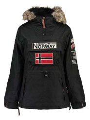 Geographical Norway Parka "Boomera" w kolorze czarnym rozmiar: L. Czarne parki Geographical Norway, l, z futra, bez kaptura. Za 206.42 zł.