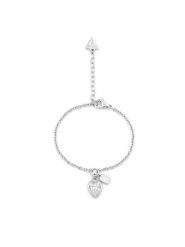 Guess Bransoletka JUBB06 360JW Srebrny. Szare bransoletki Guess, srebrne. Za 249.99 zł.