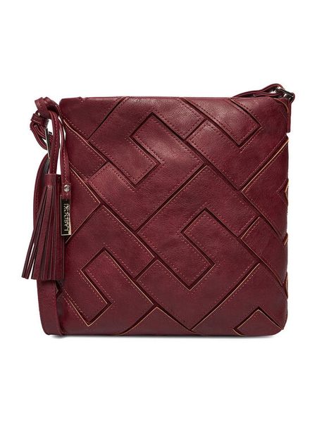 Lasocki Torebka C-MLP-E-024-05 Bordowy. Czerwone listonoszki Lasocki, bez wzorów, z materiału, bez dodatków. Za 169.99 zł.