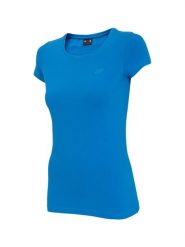 4F T-shirt w kolorze niebieskim rozmiar: S. Niebieskie t-shirty 4f, s, bez wzorów, bez kołnierzyka, bez ramiączek. Za 15.37 zł.