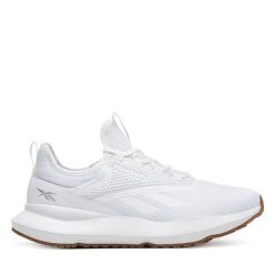 Buty do biegania Reebok. Białe obuwie sportowe Reebok, bez zapięcia, do biegania. Za 279.99 zł.