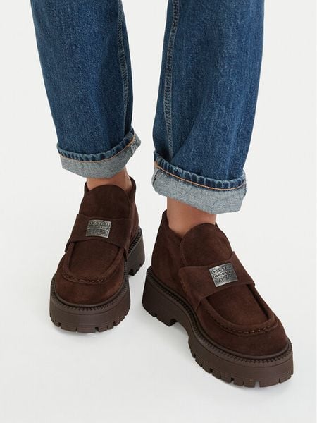 G-Star Raw Botki EO-ZEYNEP-70863-1 Brązowy. Brązowe botki G-Star, bez wzorów, ze skóry, bez obcasa, na płaskiej podeszwie, bez zapięcia. Za 429.99 zł.