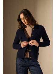 Perfect Cashmere Kaszmirowy kardigan "Friume" w kolorze granatowym rozmiar: S. Niebieskie kardigany Perfect Cashmere, s, bez wzorów, z kaszmiru. Za 1,000.99 zł.