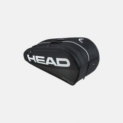 Torba na rakiety tenisowe Head Tour. Czarne torby na ramię Head, bez wzorów, z materiału, eleganckie, na ramię, bez dodatków. Za 365.50 zł.