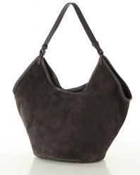 Torebka damska worek hobo bag skóra naturalna - MARCO MAZZINI czarna. Czarne torby na ramię bez wzorów, ze skóry, na ramię, bez dodatków. Za 499.00 zł.