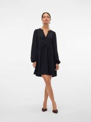 Vero Moda Sukienka w kolorze czarnym rozmiar: XS. Czarne sukienki Vero Moda, xs, bez wzorów, bez kołnierzyka, bez ramiączek, mini. Za 52.79 zł.