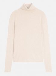 Perfect Cashmere Kaszmirowy golf "Ashley" w kolorze kremowym rozmiar: M. Brązowe golfy Perfect Cashmere, m, bez wzorów, z kaszmiru, bez ramiączek. Za 368.09 zł.