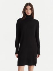 BOSS Sukienka dzianinowa C_Feringatessa 50550493 Czarny Relaxed Fit. Czarne sukienki Boss, l, bez wzorów, z dzianiny, bez kołnierzyka, bez ramiączek. Za 799.99 zł.