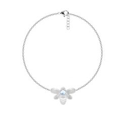 Bransoletka łańcuszkowa Honey mini z kwarcem, posrebrzana. Bransoletki Lilou, z kwarcem, posrebrzane. Za 239.00 zł.