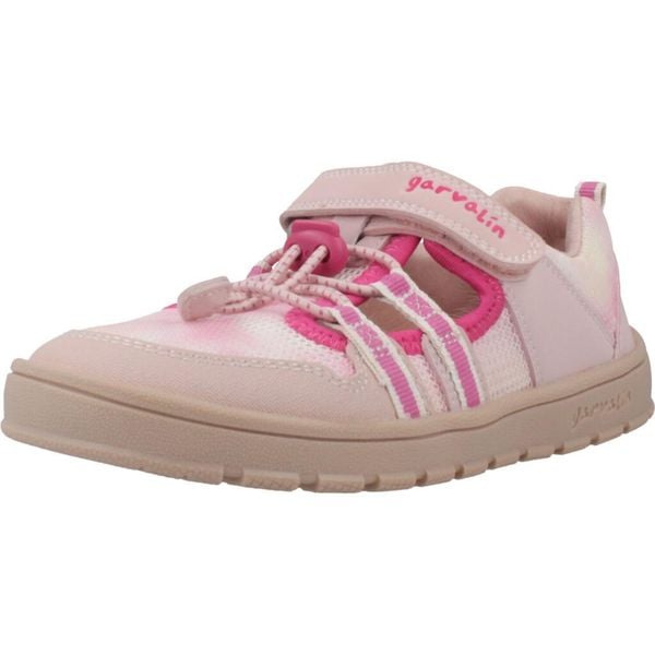 Sandały GARVALIN 252505G Rose. Czerwone sandały Garvalin, bez wzorów, z materiału, bez obcasa, bez zapięcia. Za 188.99 zł.