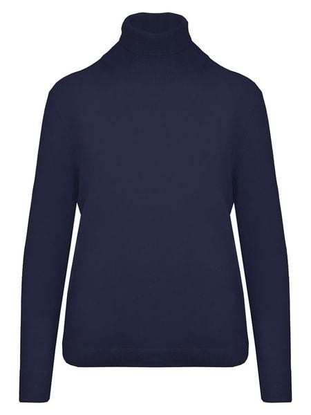 Malo Optimum Golf w kolorze granatowym rozmiar: XL. Niebieskie golfy Malo Optimum, xl, bez wzorów, z kaszmiru, bez ramiączek. Za 282.80 zł.