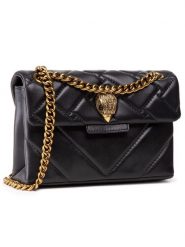 Kurt Geiger Torebka Mini Kensington 1470805109 Czarny. Czarne torebki klasyczne Kurt Geiger, bez wzorów, ze skóry, bez dodatków. Za 599.99 zł.