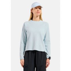 Bluza damska ODLO Mid layer CUBIC. Niebieskie bluzy Odlo, bez wzorów, bez kaptura. Za 269.99 zł.