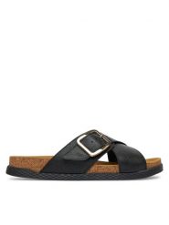 Lasocki Klapki ARC-BIERGE-19 Czarny. Czarne klapki Lasocki, bez wzorów, ze skóry, bez obcasa. Za 159.99 zł.