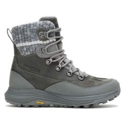 Buty do chodzenia damskie Merrell Siren 4 Thermo Mid Zip. Szare trekkingi Merrell, z gumy, trekkingowe. Za 899.99 zł.