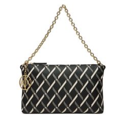 Torebka Armani Exchange. Czarne torebki klasyczne Armani Exchange, bez wzorów, bez dodatków. Za 539.99 zł.