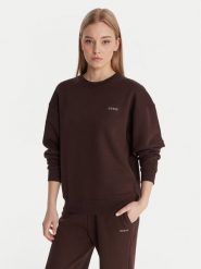 Guess Bluza V6RQ13 K9V31 Brązowy Regular Fit. Brązowe bluzy Guess, xl, z aplikacjami, z bawełny, bez kaptura. Za 299.99 zł.