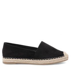 Espadryle Jenny Fairy. Czarne espadryle Jenny Fairy, bez wzorów, bez obcasa, bez zapięcia. Za 47.99 zł.