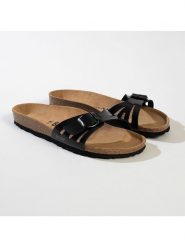 BACKSUN Klapki "Venezia" w kolorze czarnym rozmiar: 39. Czarne klapki Backsun, bez wzorów, bez obcasa. Za 122.09 zł.