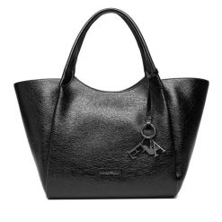Torebka Emporio Armani. Czarne shopper Emporio Armani, bez wzorów, bez dodatków. Za 2,289.00 zł.