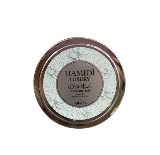 WHITE MUSK BODY BUTTER 250ML masło do ciała. Balsamy i kremy do ciała HAMIDI. Za 20.40 zł.