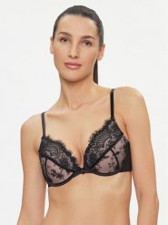 Hunkemöller Biustonosz push-up Sia Pp Push 203528 Czarny. Czarne biustonosze Hunkemöller, bez wzorów, z syntetyku. Za 119.99 zł.
