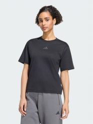 Adidas T-Shirt 165589 Czarny Regular Fit. Czarne t-shirty Adidas, xs, bez wzorów, bez kołnierzyka, bez ramiączek. Za 178.99 zł.