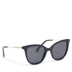 Okulary przeciwsłoneczne Polaroid. Czarne okulary przeciwsłoneczne Polaroid, bez wzorów. Za 369.99 zł.