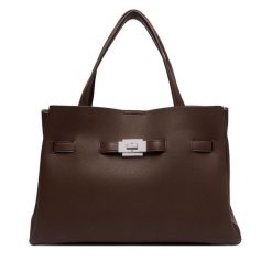 Torebka DKNY. Brązowe torebki klasyczne DKNY, bez wzorów, bez dodatków. Za 789.99 zł.