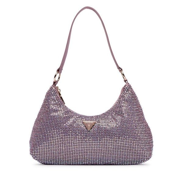 Torebka Guess. Fioletowe torebki klasyczne Guess, z aplikacjami, bez dodatków. Za 544.99 zł.