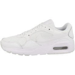 Buty do chodzenia damskie Nike Wmns Air Max SC. Białe obuwie sportowe Nike, z materiału, bez zapięcia, do biegania, nike air max. W wyprzedaży za 475.85 zł.