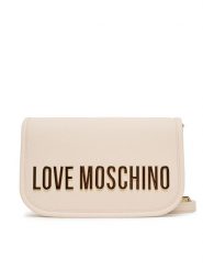 LOVE MOSCHINO Torebka JC4028PP1NKD0110 Beżowy. Brązowe listonoszki Love Moschino, bez wzorów, ze skóry, bez dodatków. Za 859.99 zł.