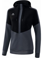 Erima Bluza "Squad" w kolorze czarno-szarym rozmiar: 40. Czarne bluzy Erima, bez wzorów, z kapturem. Za 113.90 zł.