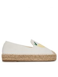 DeeZee Espadryle 8-807-2 Biały. Białe espadryle DeeZee, bez wzorów, z materiału, bez obcasa, bez zapięcia. Za 119.99 zł.