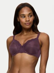 Triumph Biustonosz z fiszbiną Ladyform Soft W X 10166306 Fioletowy. Fioletowe biustonosze Triumph, bez wzorów, z syntetyku. Za 129.99 zł.