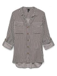 Vero Moda Koszula w kolorze czarno-białym rozmiar: XL. Białe koszule Vero Moda, xl, bez wzorów, z wiskozy, bez kołnierzyka, bez ramiączek. Za 87.95 zł.