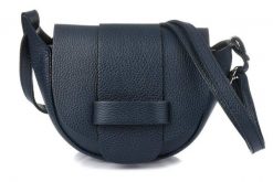 Listonoszka Vera Pelle granatowa X41. Torebki klasyczne bez wzorów, z materiału, małe, bez dodatków. Za 153.99 zł.
