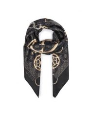 Guess Chusta AW5682 POL90 Czarny. Czarne rękawiczki Guess, z aplikacjami, z poliesteru. Za 194.99 zł.