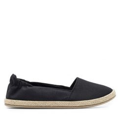 Espadryle Jenny Fairy. Czarne espadryle Jenny Fairy, bez wzorów, bez obcasa, bez zapięcia. Za 59.99 zł.